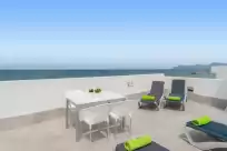 Ferienhaus auf Blau blue 3
