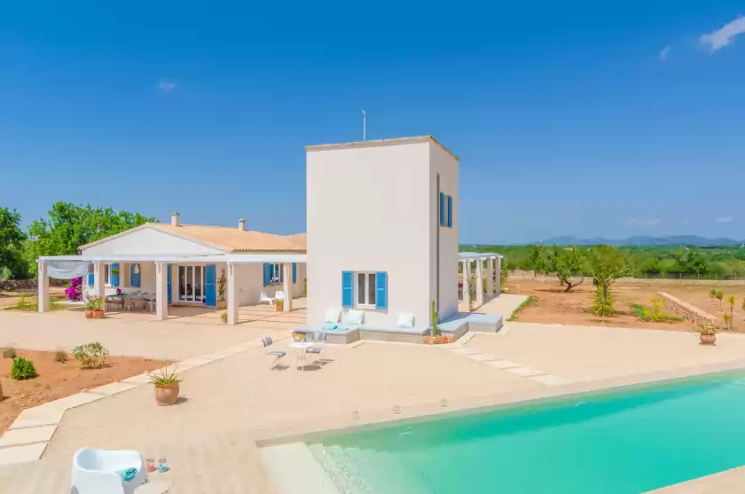 Ferienhaus auf Porrasseret blau