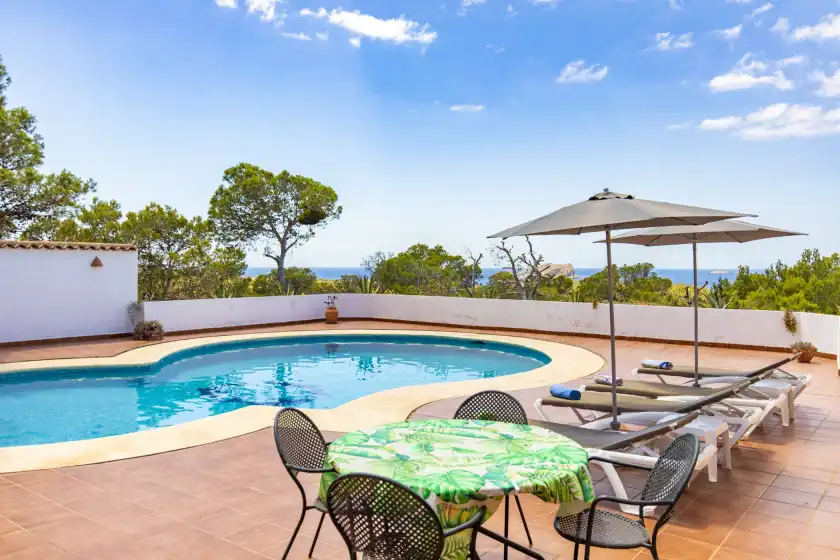 Ferienhaus auf Vista conta, Sant Agustí des Vedrà