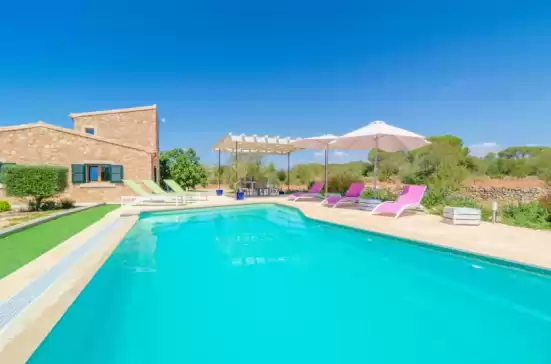 Villa für 6 gäste . Mit Pool, Klimaanlage, Wifi, Haustiere und Optionale GRATIS Stornierung  Can xesquet (pleta morell) in ses Salines, Mallorca, Illes Balears, España