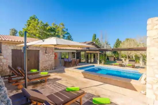 Villa para 6 + 2 huéspedes . Con Piscina, Aire Acondicionado, Wifi y Cancelación GRATUITA opcional  Na molla en Manacor, Mallorca, Illes Balears, España