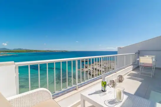 Apartamento para 2 huéspedes . Con Aire Acondicionado, Wifi y Cancelación GRATUITA opcional Marinamar sea view en s'Illot-Cala Morlanda, Manacor, Mallorca, Illes Balears, España