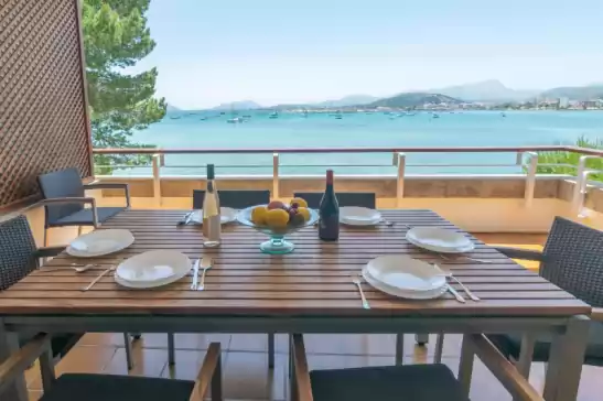 Apartment for 5 guests . With Air conditioning, Wifi and Optional FREE Cancellation  Ed. bellveure 2º a in Port de Pollença, Pollença, Mallorca, Illes Balears, España