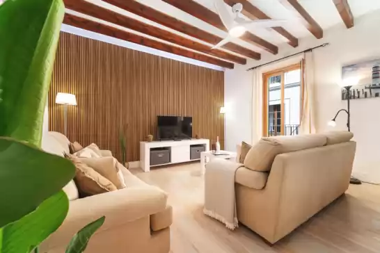 Apartment für 2 gäste . Mit Klimaanlage, Wifi und Optionale GRATIS Stornierung  Casa mercat in Pollença, Mallorca, Illes Balears, España