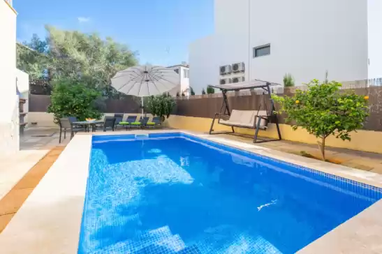 Villa für 6 gäste . Mit Pool, Klimaanlage, und Wifi,  Calamari in Felanitx, Mallorca, Illes Balears, España