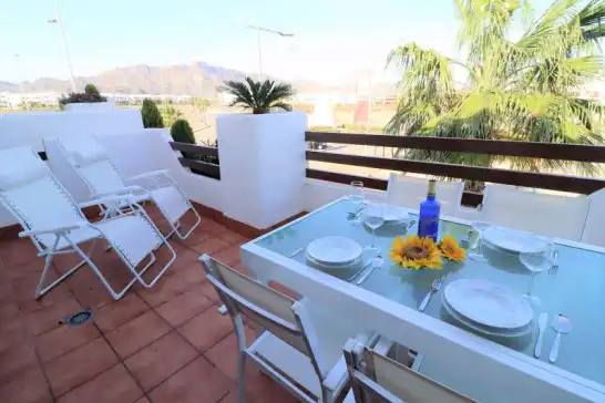 Apartamento para 4 huéspedes . Con Piscina, Aire Acondicionado, Wifi y Cancelación GRATUITA opcional Lorandalou en Pozo del Esparto, Pulpí, Almería, Andalucía, España