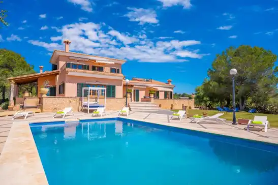 Villa für 10 gäste . Mit Pool, Klimaanlage, Wifi und Optionale GRATIS Stornierung Imagine villa in Palma, Mallorca, Illes Balears, España
