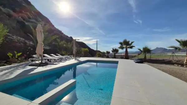 Villa für 4 gäste . Mit Pool, Klimaanlage und Optionale GRATIS Stornierung Casa cocon in El Cocón, Pulpí, Almería, Andalucía, España