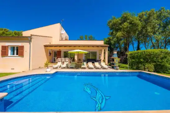 Vila garballó in Crestatx, Sa Pobla, Mallorca, Illes Balears, España